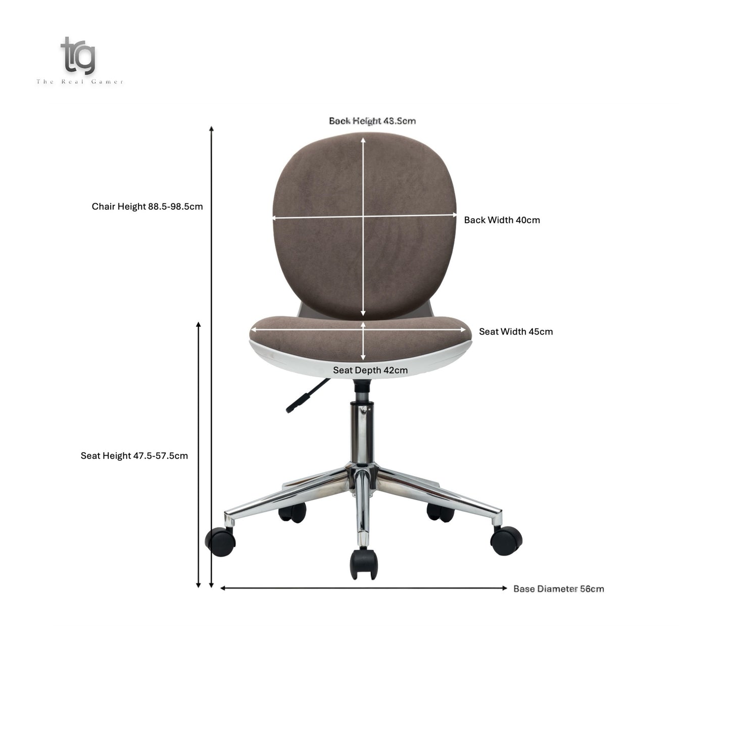 Kellan Low Back Chair - Brown