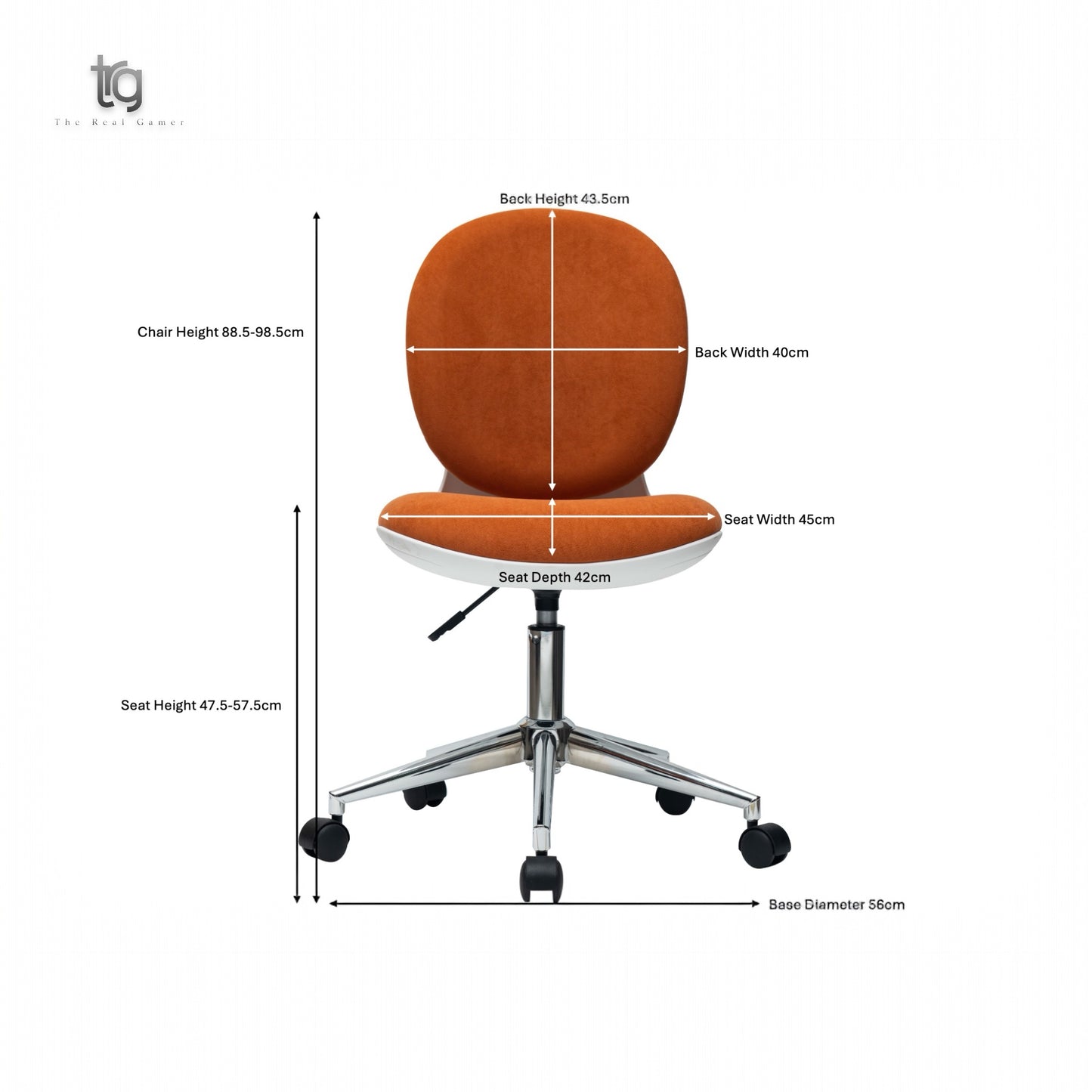 Kellan Low Back Chair - Orange