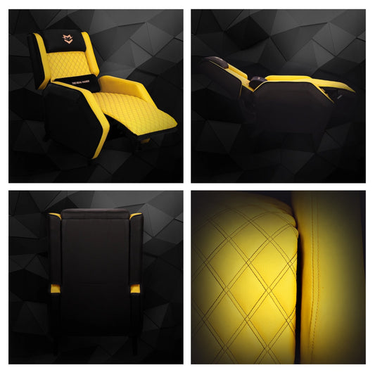 Wyatt Gaming Sofa Chair + Ryder Pro Gaming Chair - Yellow