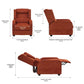 Valen Recliner Sofa Chair - Orange