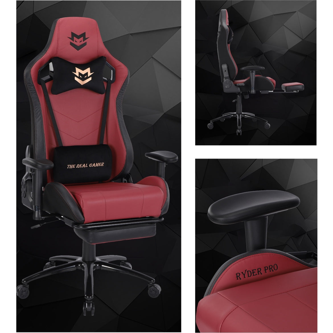 Wyatt Gaming Sofa Chair + Ryder Pro Gaming Chair - Red
